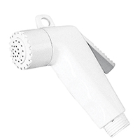SHOWER HEAD,ABS,SHORT,1/2",WHITE