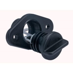 TYHJENNYSTULPPA 22MM MUSTA 2 KPL