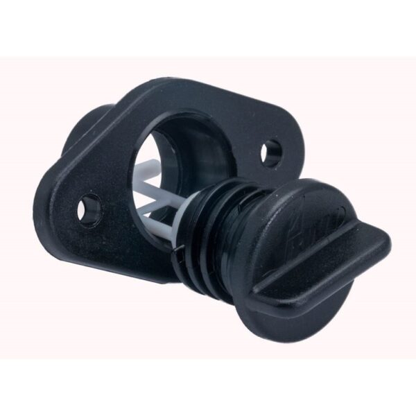 TYHJENNYSTULPPA 22MM MUSTA 2 KPL