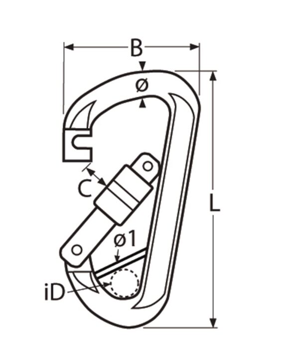 KARBIINIHAKA 10MM 100MM AUTOM.LUKIT