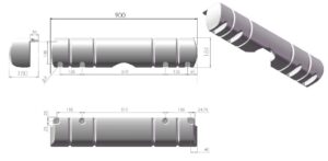 LAITURILEPUUTTAJA 90CM VALK