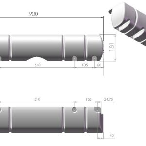 LAITURILEPUUTTAJA 90CM VALK