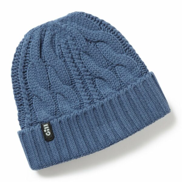CABLE KNIT BEANIE, OCEAN