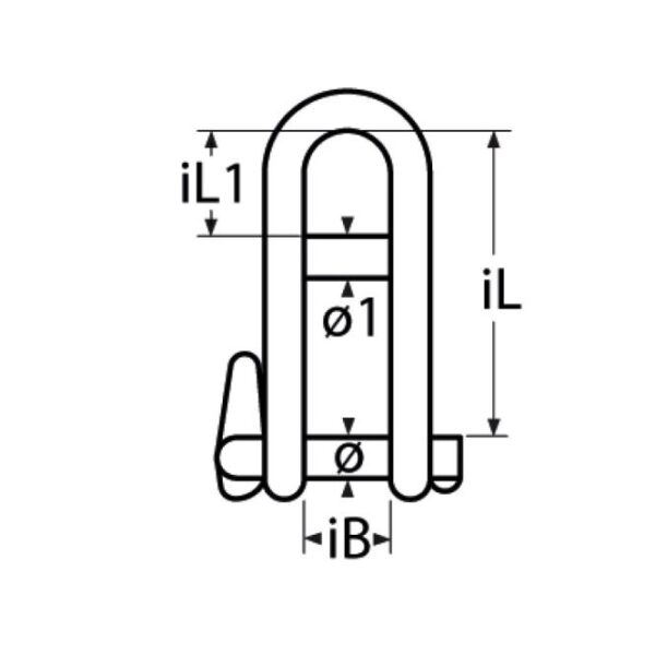 KEY PIN SHACKLE WITH BAR - Image 2