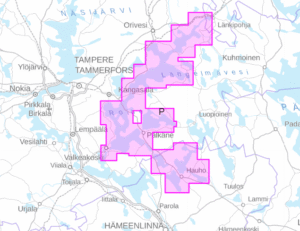 Merikarttasarja P Valkeakoski - Längelmäki - Hauho