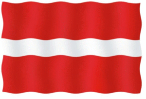 VIERAILULIPPU 20X30CM, LATVIA