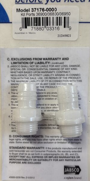 JABSCO ADAPTERI 13 MM LETKULLE (PARI)