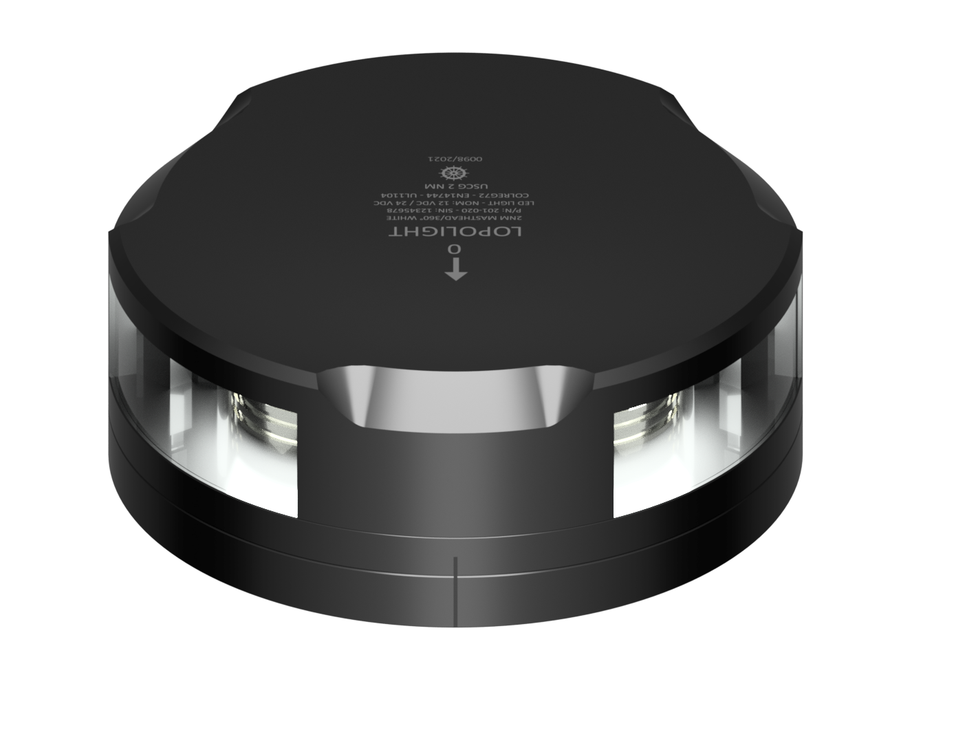 LOPOLIGHT 2nm Mastovalo/360° valkoinen