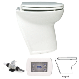 JABSCO WC DELUXE FLUSH 17", VIISTO, SOLENOID, 12V