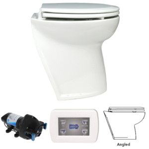 JABSCO WC DELUXE FLUSH 17", VIISTO, PUMPPU, 12V