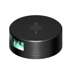 Lopolight 2nm 112,5° Green, Starboard, black w/FB base