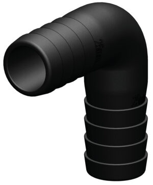 TRUDESIGN MUSTA KULMAYHDE 90° 25MM