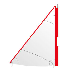 Optiparts Trisail -purje, valkoinen