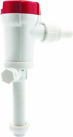 Rule 601STC Livewell 500 syöttikalasäiliön pumppu, 31 l/min, 12V (suora läpivienti)